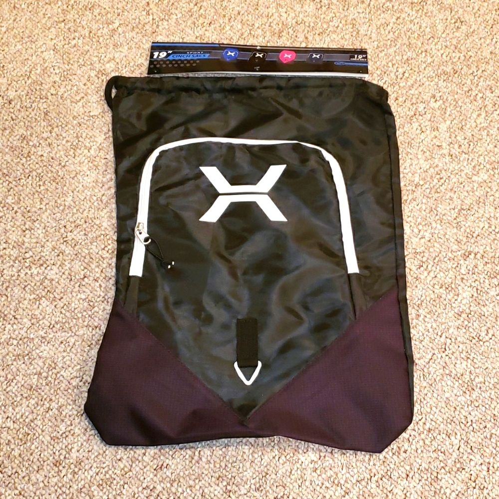 NWT 19" cinch sac backpack bag
